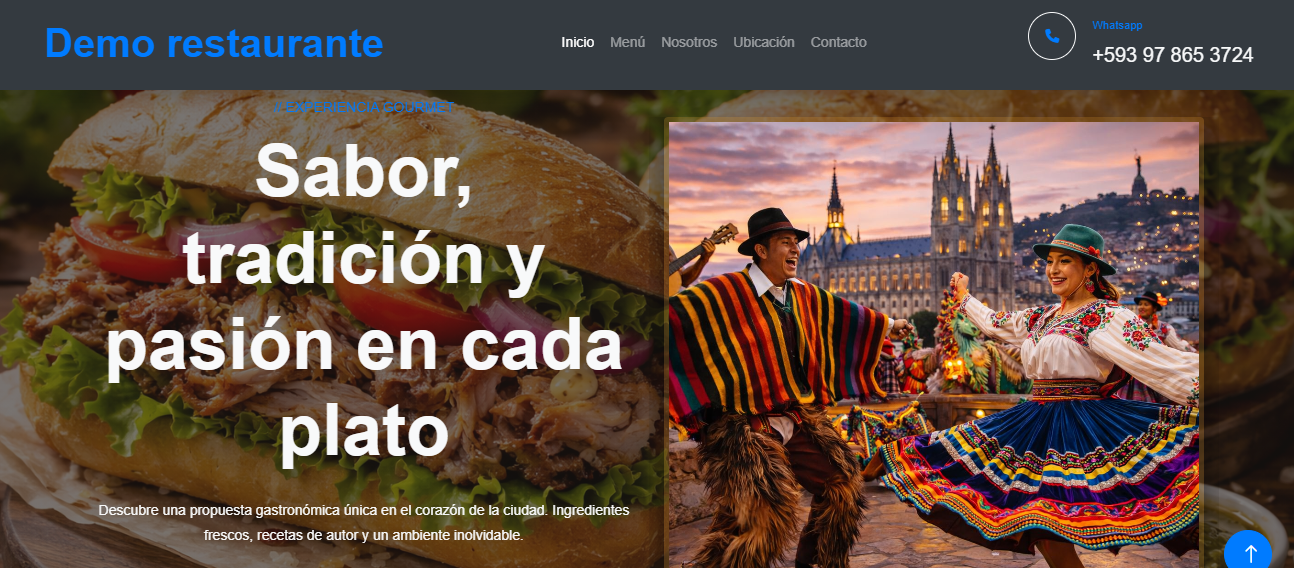 Diseño Web Restaurante